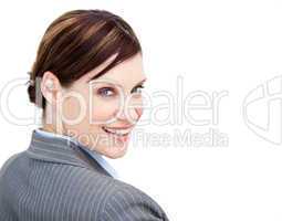Portrait of a radiant businesswoman smiling at the camera