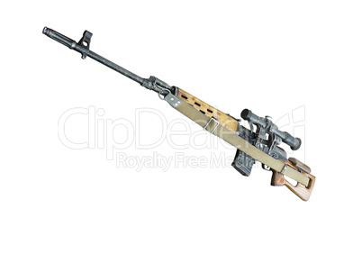 sniper rifle MMG SVD by Dragunov with optics