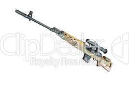 sniper rifle MMG SVD by Dragunov with optics