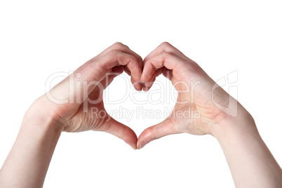 Heart shaped hands