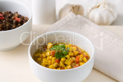 Kokosmilch Mais Curry - Coconut milk Corn Curry