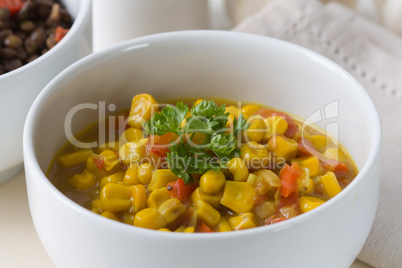 Kokosmilch Mais Curry - Coconut milk Corn Curry