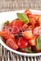 Tomato strawberry salad