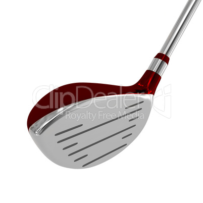 One red brassy for golf 3d model