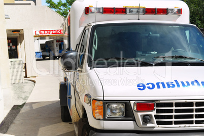 Ambulance at emergency