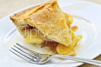 Slice of apple pie