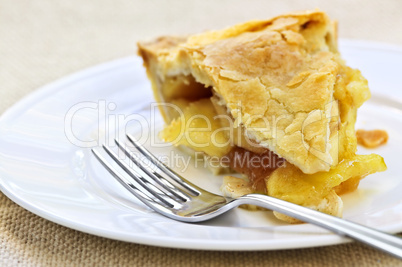 Slice of apple pie