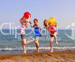 Girls on a beach