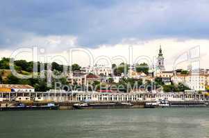 Belgrade cityscape on Danube