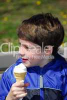Boy with ice cream