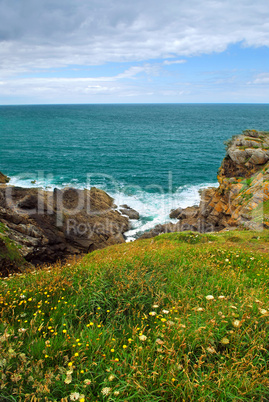 Atlantic coast in Brittany
