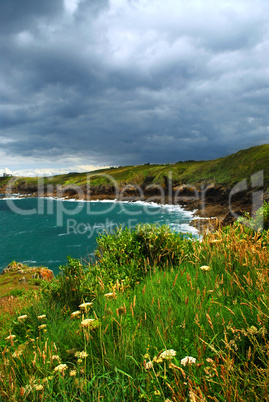 Atlantic coast in Brittany