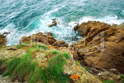Cliffs at the ocean