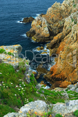 Atlantic coast in Brittany