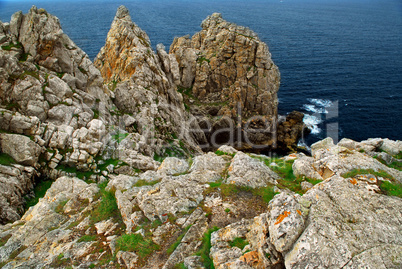 Atlantic coast in Brittany