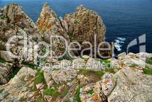 Atlantic coast in Brittany