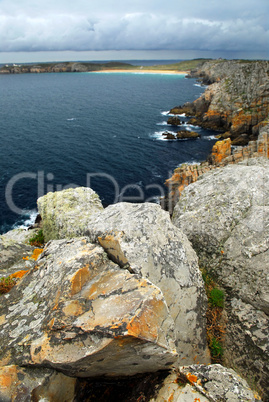 Atlantic coast in Brittany