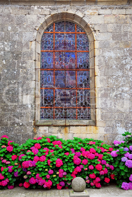Church window in Brittany