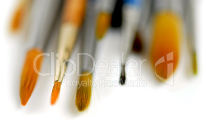 Paintbrushes macro