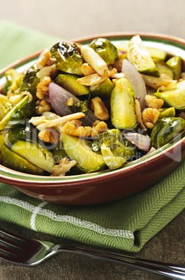 Roasted brussels sprouts dish