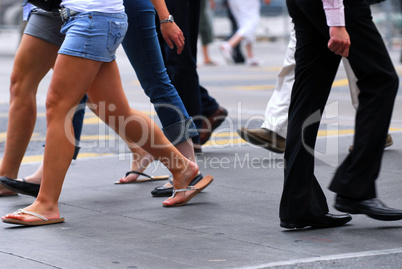 People walking