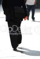 Businessman walking