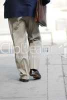 Businessman walking