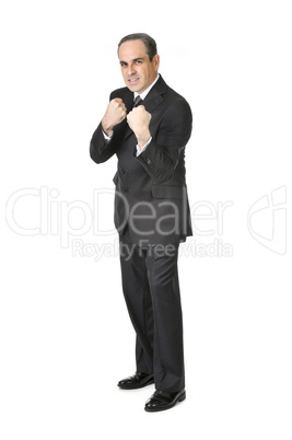 Businessman on white background