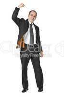 Businessman on white background