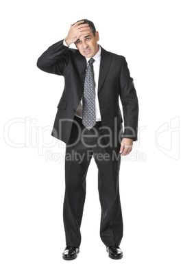 Businessman on white background