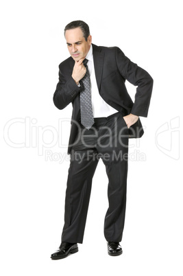 Businessman on white background