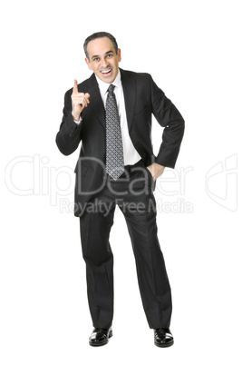 Businessman on white background