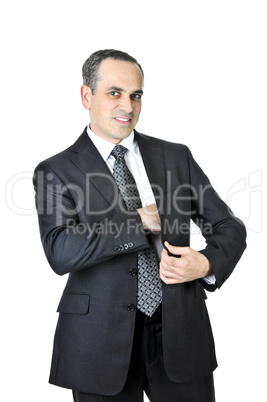 Businessman on white background