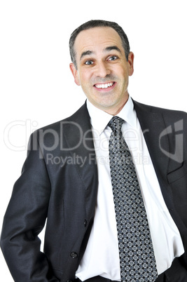 Businessman on white background