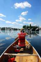 Child in canoe