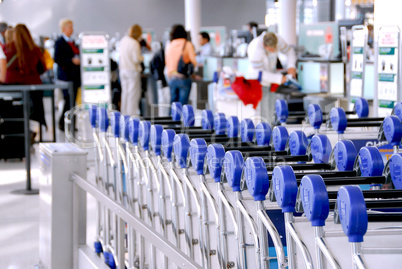 Passengers carts airport