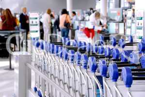 Passengers carts airport