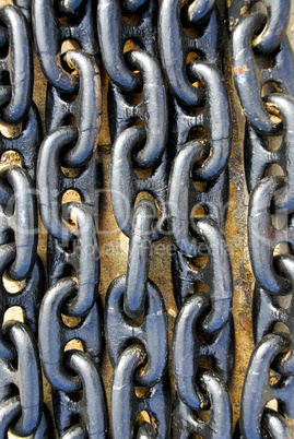 Closeup of chains