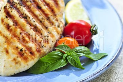 Grilled chicken breasts