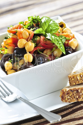 Vegetarian chickpea salad