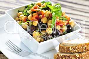 Vegetarian chickpea salad