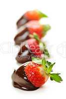 Strawberries dipped in chocolate