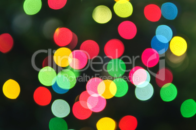 Blurred Christmas lights