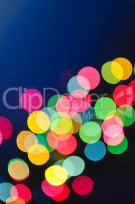 Blurred Christmas lights