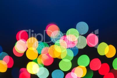 Blurred Christmas lights