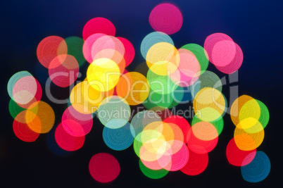 Blurred Christmas lights