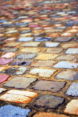 Colorful cobblestones