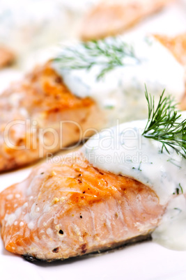 Cooked salmon