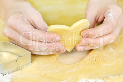 Making shortbread cookies