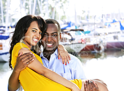 Man carrying girlfriend